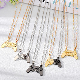 Creative Magnetic Couples Necklace with Interchangeable Gamepad Pendants