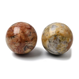 Натуральный сумасшедший агат без отверстий, сферические бусины, круглые