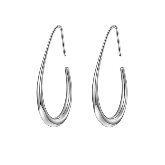 Серьги-капли из латуни