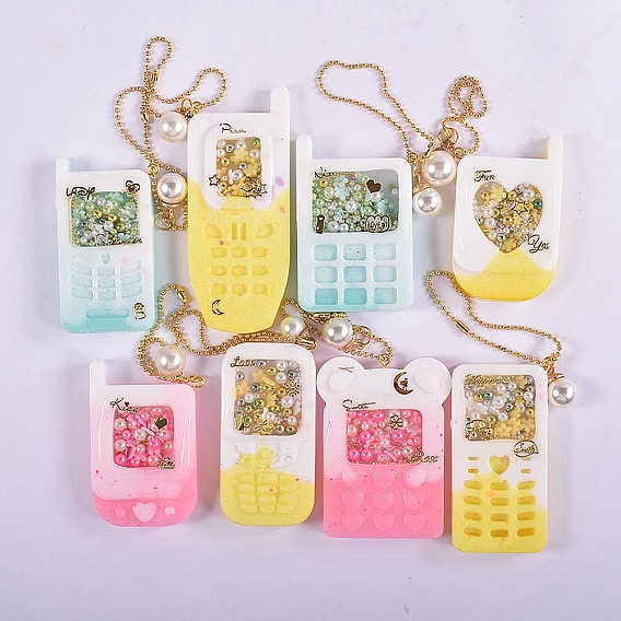 Phone DIY Silicone Quicksand Molds, Resin Casting Molds, for UV Resin, Epoxy Resin Jewelry Making