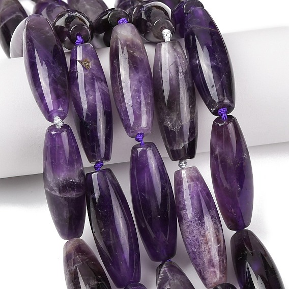 Натура аметист бус пряди, рис