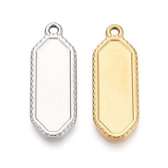 304 Настройки кабошон из нержавеющей стали кулон, полигон прелести