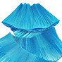 Polyester Ribbon, Ruffled Lace Ribbon, for Curtain Accessories