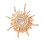 Броши из сплава кристаллов и страз, солнце