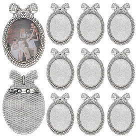 12шт. фурнитура для броши из сплава, овальные
