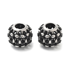 304 из нержавеющей стали европейские шарики, бусины с большим отверстием, круглые