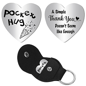 201 памятная монета из нержавеющей стали, карманная монета для объятий, монета с вдохновляющей цитатой, принимающий решения, плоско-круглые, цвет нержавеющей стали