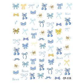 Bowknot Self Adhesive Nail Art Stickers Decals, DIY Nail Art Decoration