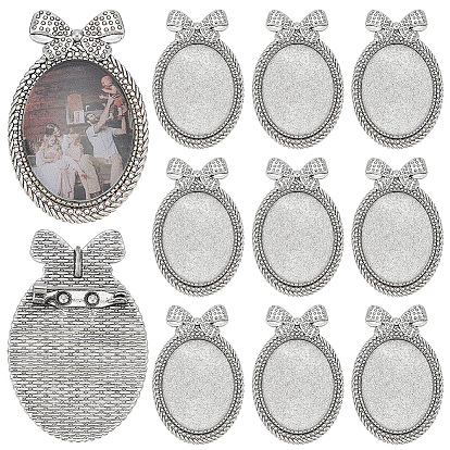 12шт. фурнитура для броши из сплава, овальные