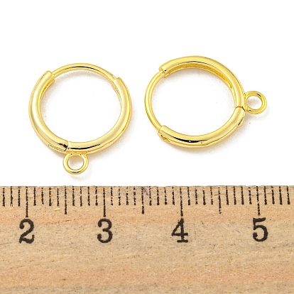 Brass Hoop Earring Findings, Round