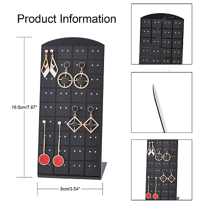 Organic Glass Earring Stands Displays, L-Shaped Earring Display Stand