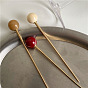 Retro Vintage Hairpin for Elegant Updo - U-shaped Hairpin with Imitation Glass Beads