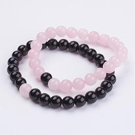 Edelstein Perlen Armbänder strecken, Runde