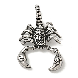 316 Surgical Stainless Steel Big Pendants, Scorpion Charm