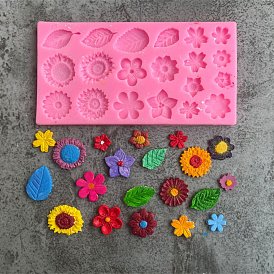 Food Grade Silicone Molds, Fondant Molds, Baking Molds, Chocolate, Candy, Biscuits, UV Resin & Epoxy Resin Jewelry Making, Flower & Leaf