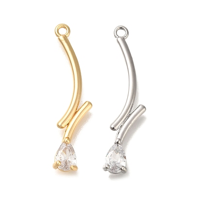 Латунные микро проложить кубического циркония подвески, без кадмия, без никеля и без свинца, ветки прелести