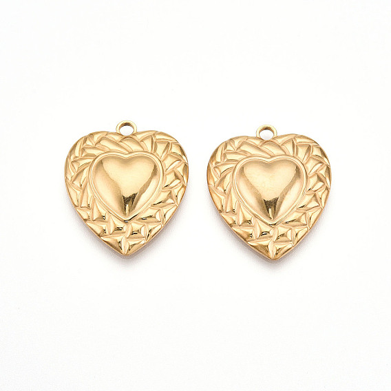 304 подвески из нержавеющей стали, ионное покрытие (ip), сердце прелести