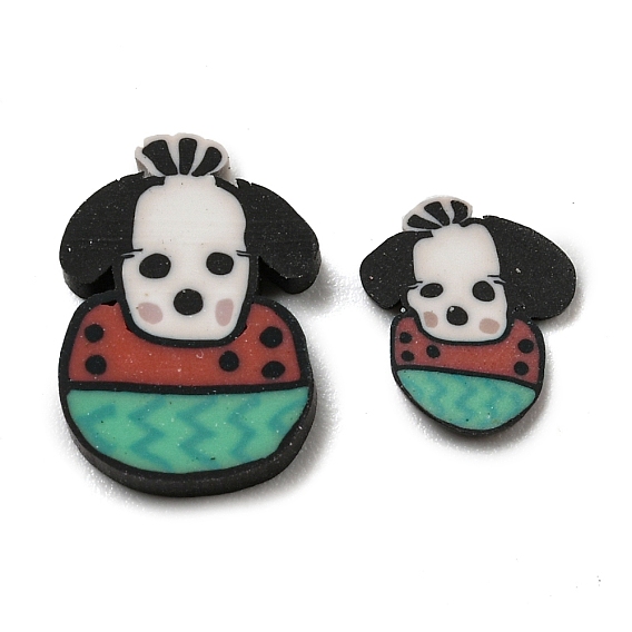 Бусины из полимерной глины , без отверстия , собака