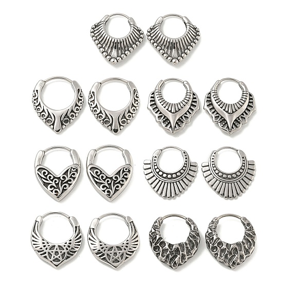 316 серьги-кольца из хирургической нержавеющей стали