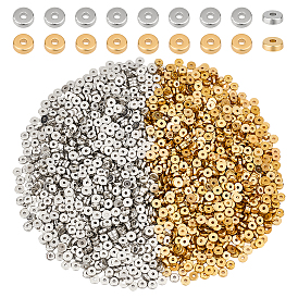 2000 шт. 2 цвета пластиковые распорные бусины ccb, плоско-круглые