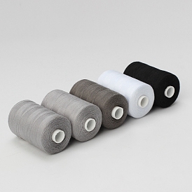 5 rollos 5 colores hilo de bobina preenrollado de poliéster, para máquina de coser y bordar