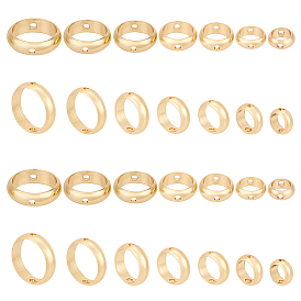 28шт 7 стиль латунная рамка для бусин, круглые кольца