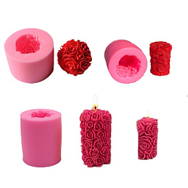 Rose DIY Candle Silicone Molds, for Scented Candle Making
