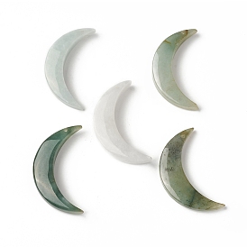 Natural Jade Pendants, Moon Charms