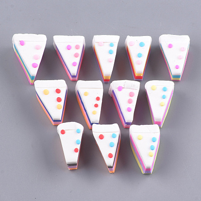 Handmade Polymer Clay Cabochons, Cake