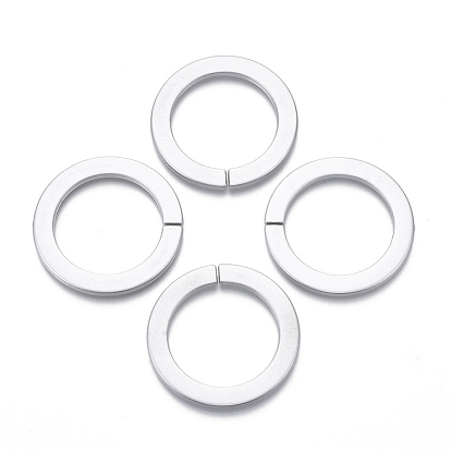 Spray Painted CCB Plastic Linking Rings, Quick Link Connectors, For Jewelry Link Chains Making, Round Ring