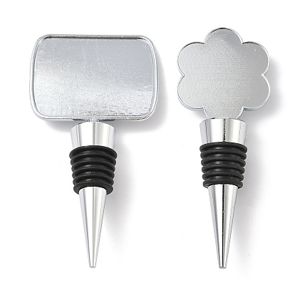 Сплав с эпоксидной смолой пробки для винных бутылок кабошоны оправы, оправы чашек платинового безеля