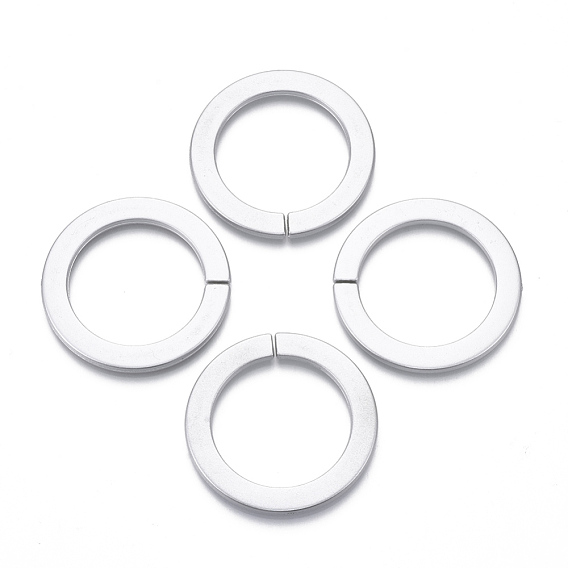 Spray Painted CCB Plastic Linking Rings, Quick Link Connectors, For Jewelry Link Chains Making, Round Ring