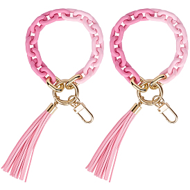 2шт. подвеска из акрила, цинкового сплава и полиуретана, для брелка, кошелек, украшение для рюкзака