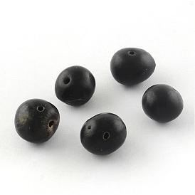 Buddhism Jewelry Findings, Natural Bodhi Beads, Flat Round, Dyed