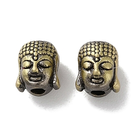 Tibetan Style Brass Beads, Cadmium Free & Lead Free, Buddha Head