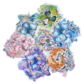 120 шт 20 стили домашних животных клей водонепроницаемый набор наклеек, для декора стакана для скрапбукинга своими руками, 200 шт. бабочка ПВХ водонепроницаемые наклейки