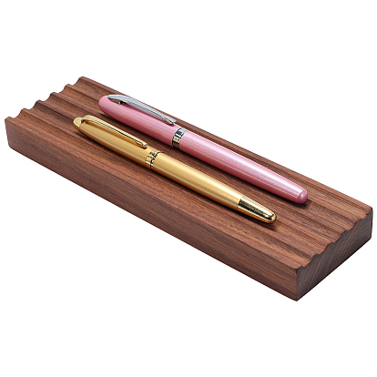 Walnut Wood Pen Holder, Rectangle