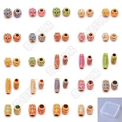 120Pcs 24 Style Resin Beads, Hair Decorations
