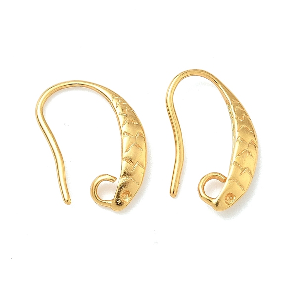 Латунные крючки для сережек, долговечный, без свинца и без кадмия, стойки покрытие, с петлей