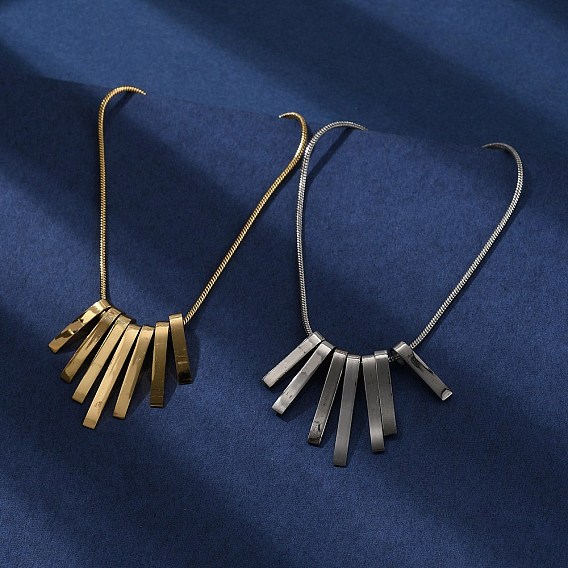 304 из нержавеющей стали привесные ожерелья кисточкой, ионное покрытие (ip)