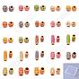 120Pcs 24 Style Resin Beads, Hair Decorations