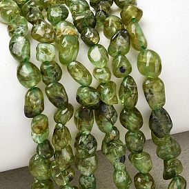 Природный перидот бисер нитей, самородки, упавший камень