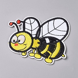 Computerized Embroidery Cloth Iron on/Sew on Patches, Costume Accessories, Appliques, for Backpacks, Clothes, Bee