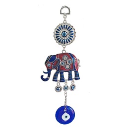 Türkiye dripping oil blue eyes color elephant pendant keychain animal pendant pendant