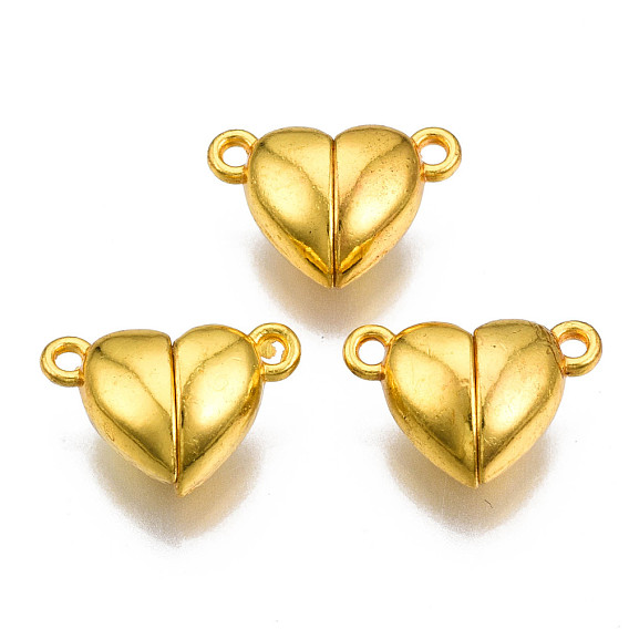 Магнитные застежки из металлического сплава с петлями, без кадмия, без никеля и без свинца, сердце