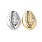 Латунные прозрачные кубические цирконии в форме ракушки звенья соединительные подвески, стойки покрытие, долговечный, без свинца и без кадмия