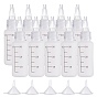 Plastic Glue Bottles, with Transparent Plastic Funnel Hopper
