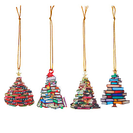 4 сумки 4 стили акриловых подвесных украшений для рождественской елки, автомобильные подвесные украшения