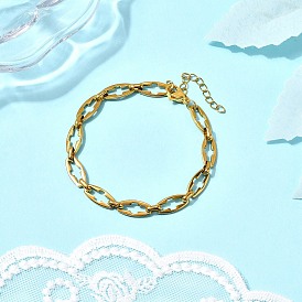 304 браслеты из полой цепной цепи из нержавеющей стали для пары