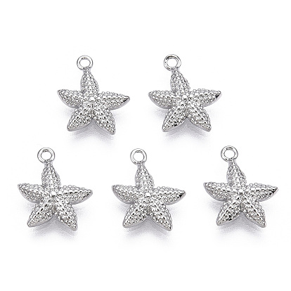 Charmes en laiton, breloque étoile de mer/étoiles de mer